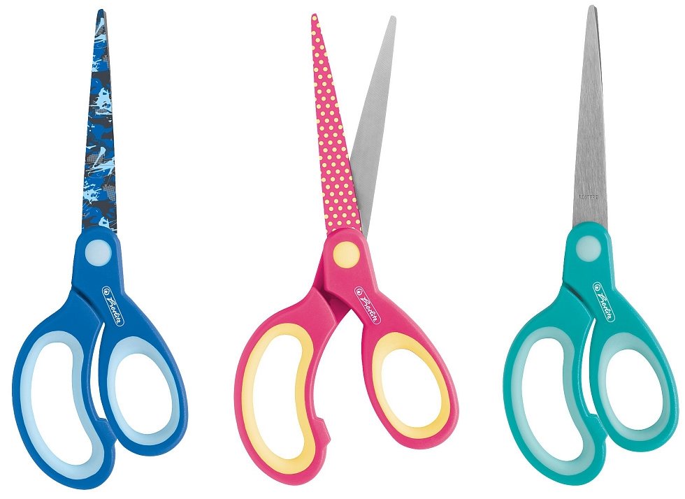 HERLITZ pre pravákov, špicaté 17 cm, náhodná farba (1 ks)