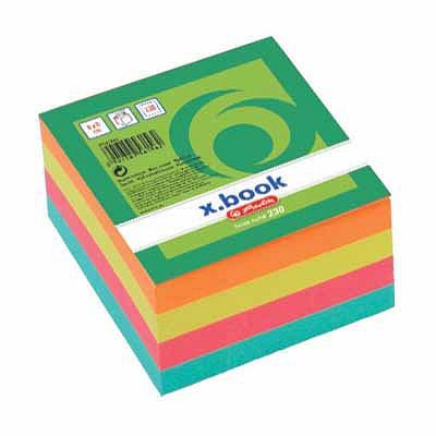 HERLITZ x. book 8 × 8 × 3 cm, 230 lístkov, mix farieb