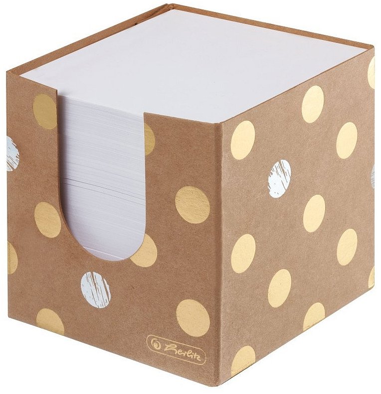 HERLITZ PureGlam 9 × 9 × 9 cm, 700 lístkov, box