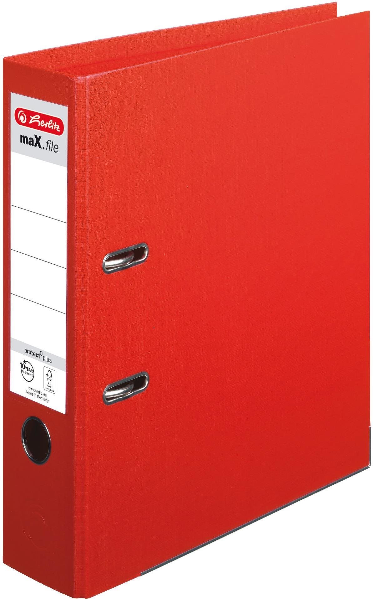 Herlitz A4 80 mm PP, červený