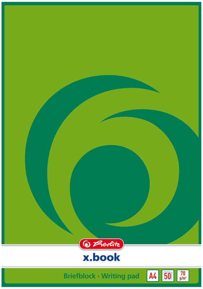 HERLITZ A4, 50 listov, zelený