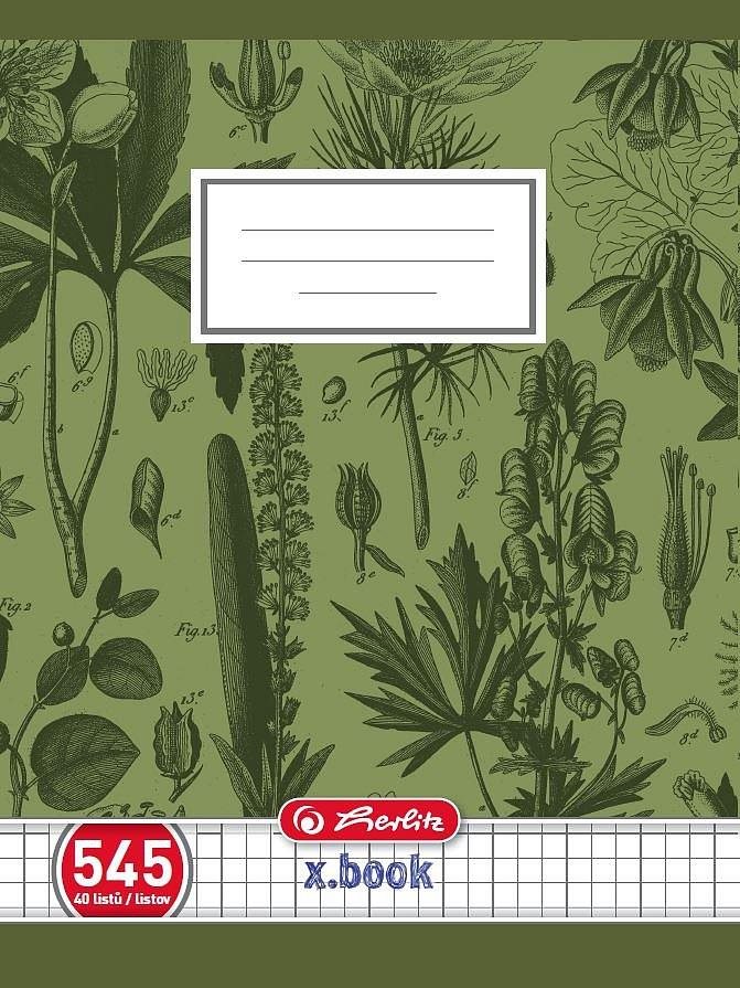 Herlitz 545 bezdrevný, štvorčekovaný