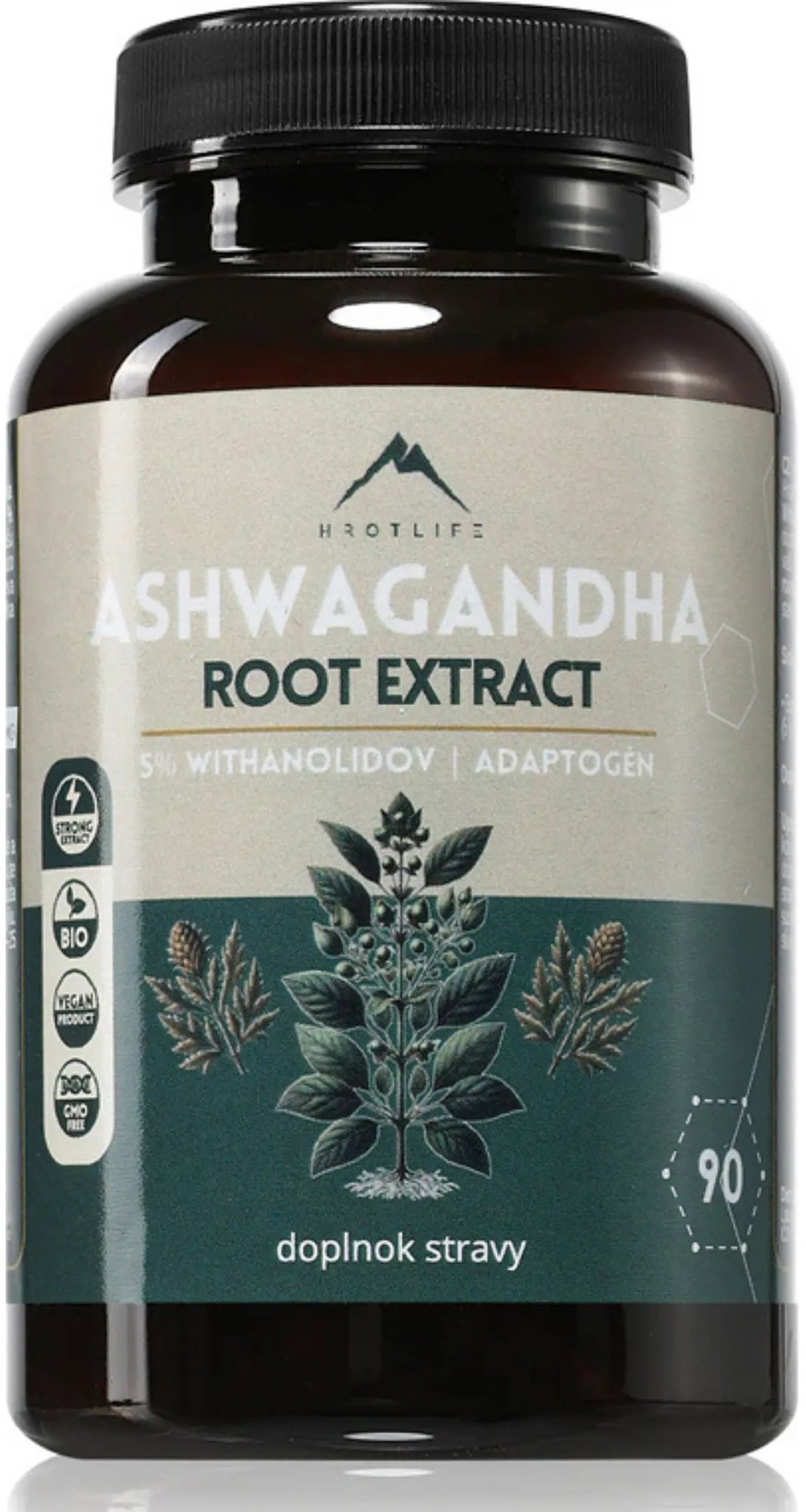 Hrotlife Ashwagandha 90 kapsúl