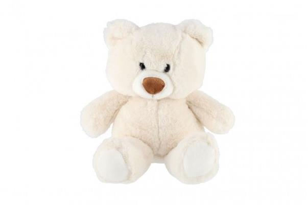 Teddies Medveď sediaci 35 cm, biely