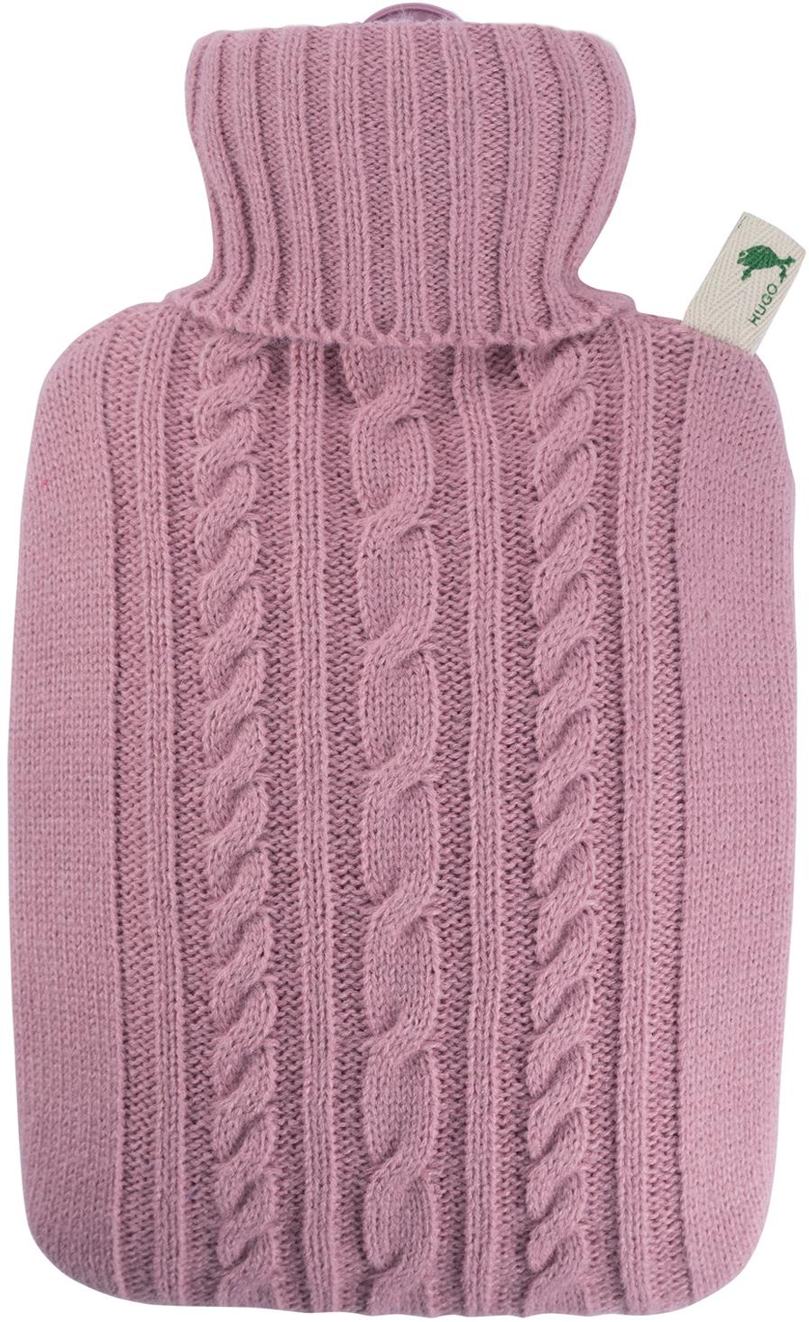 Hugo Frosch Classic Termofor s pleteným obalom pastelovo ružový