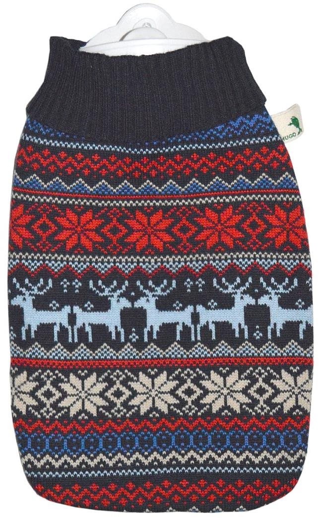 Hugo Frosch Classic Termofor 1,8 l s pleteným obalom nórsky motív