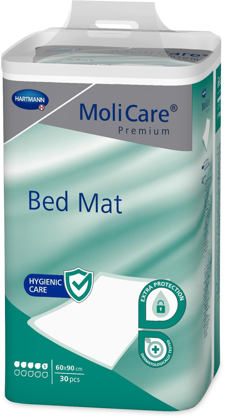 MoliCare Bed Mat 5 kvapiek 60 × 90 cm, 30 ks