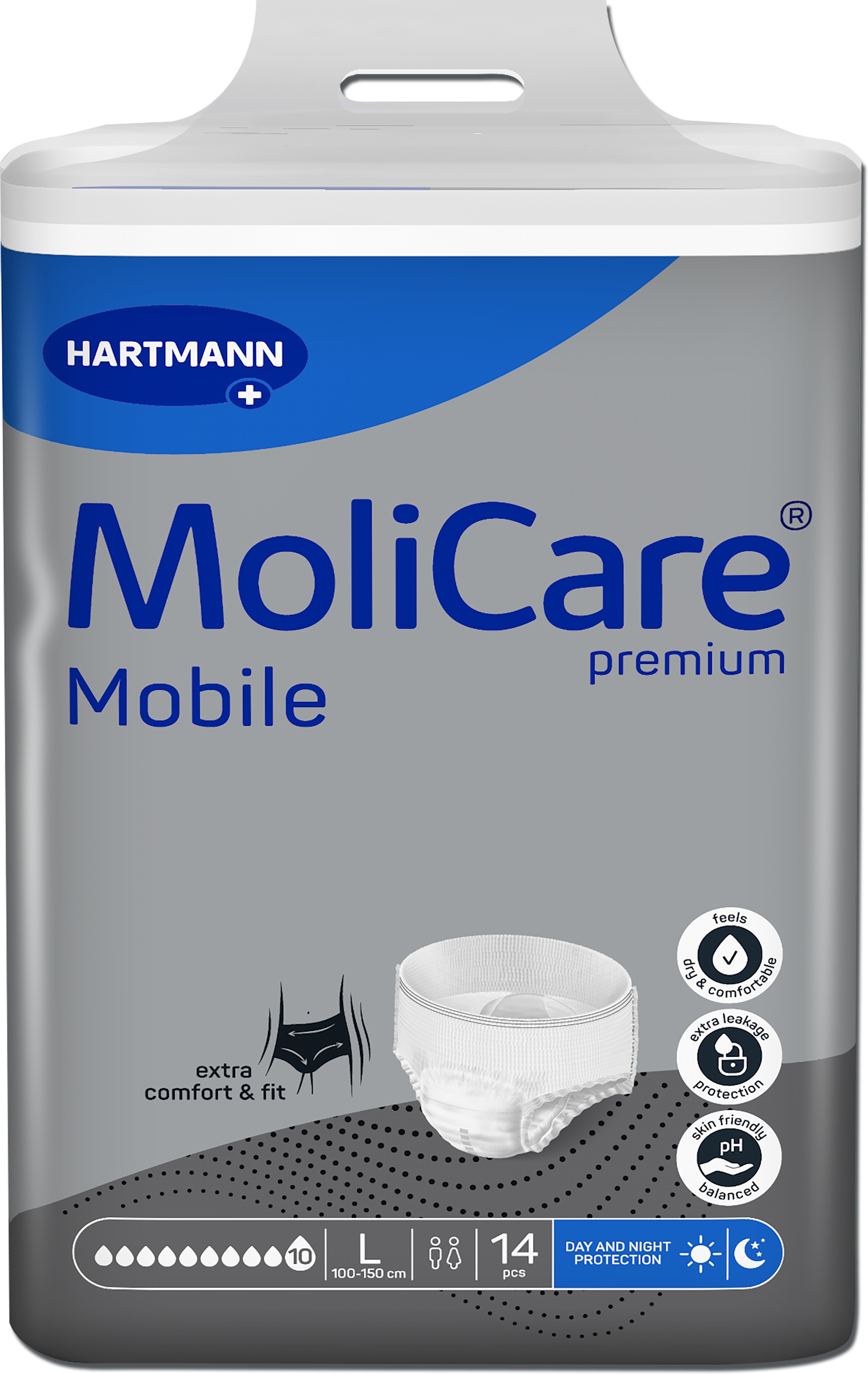 MoliCare Mobile 10 kvapiek veľkosť L, 14 ks