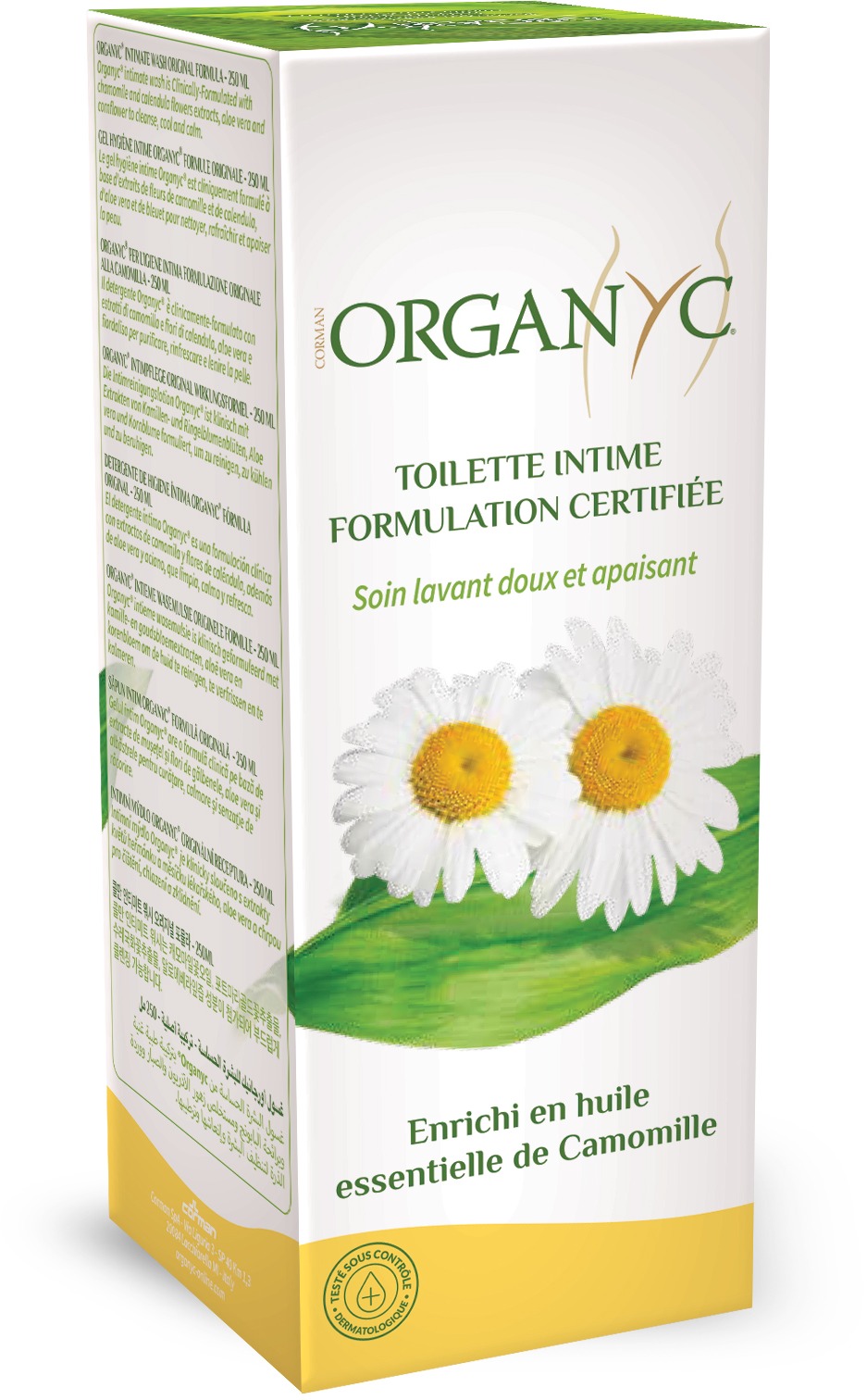 ORGANYC Intimate Wash na intímnu hygienu s harmančekom 250 ml