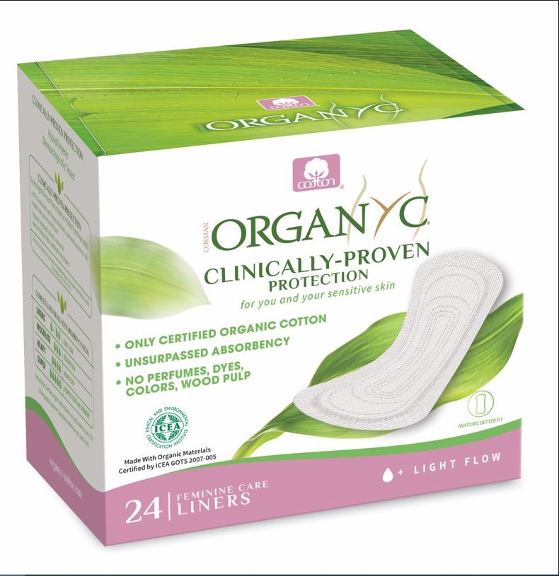 ORGANYC Dámske vložky slipové – ultra tenké 24 ks