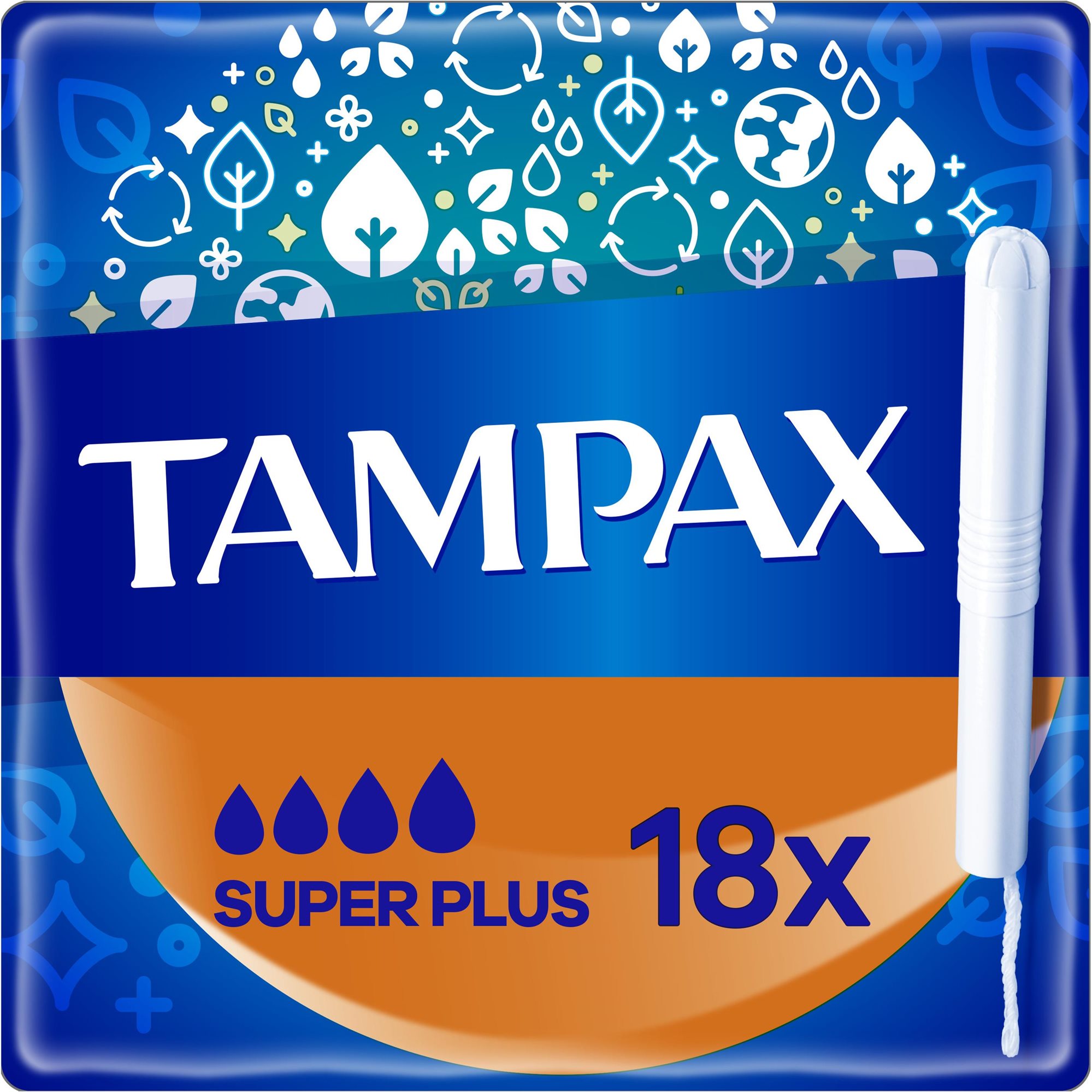 TAMPAX Super plus tampóny s papierovým aplikátorom 18 ks