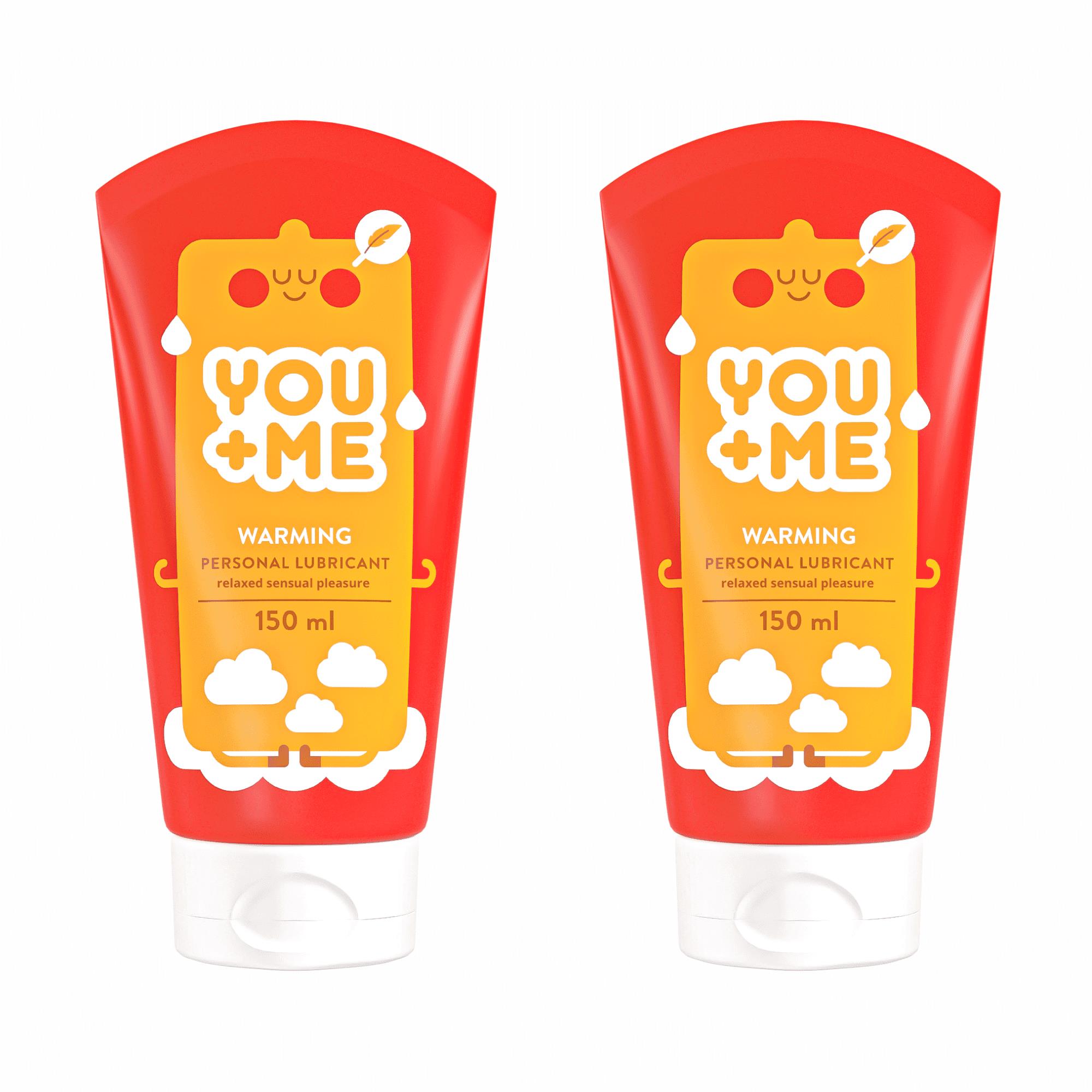 YOU ME Warming s príjemným hrejivým účinkom, 2× 150 ml