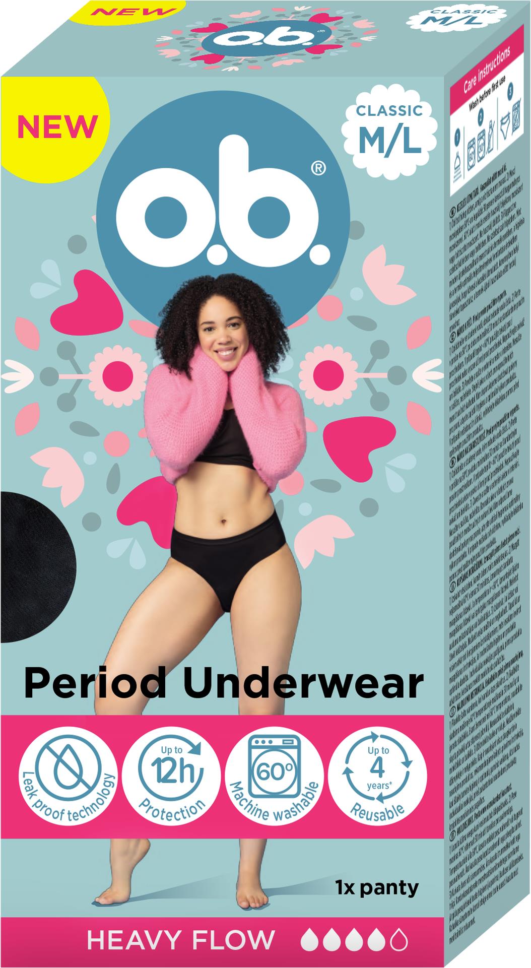 O.B. ® menštruačné nohavičky M/L