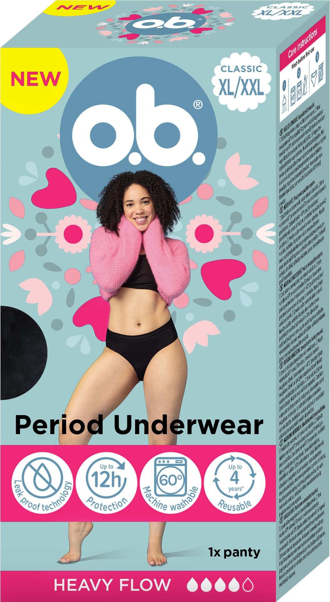 O.B.® menštruačné nohavičky XL/XXL