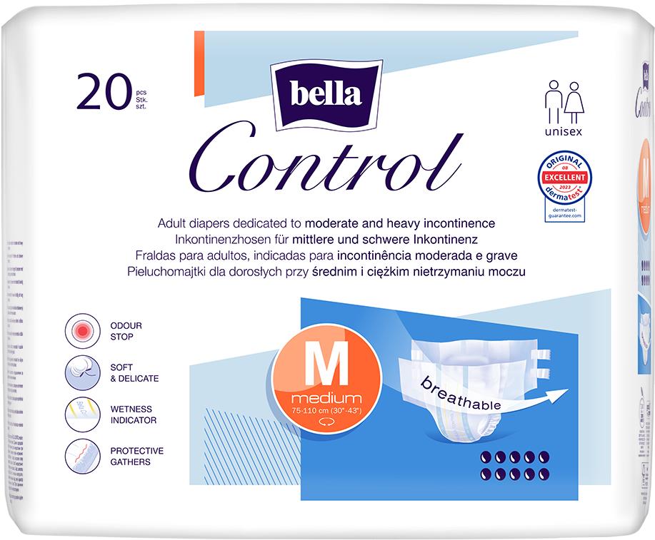 BELLA CONTROL Medium Diaper 20 ks