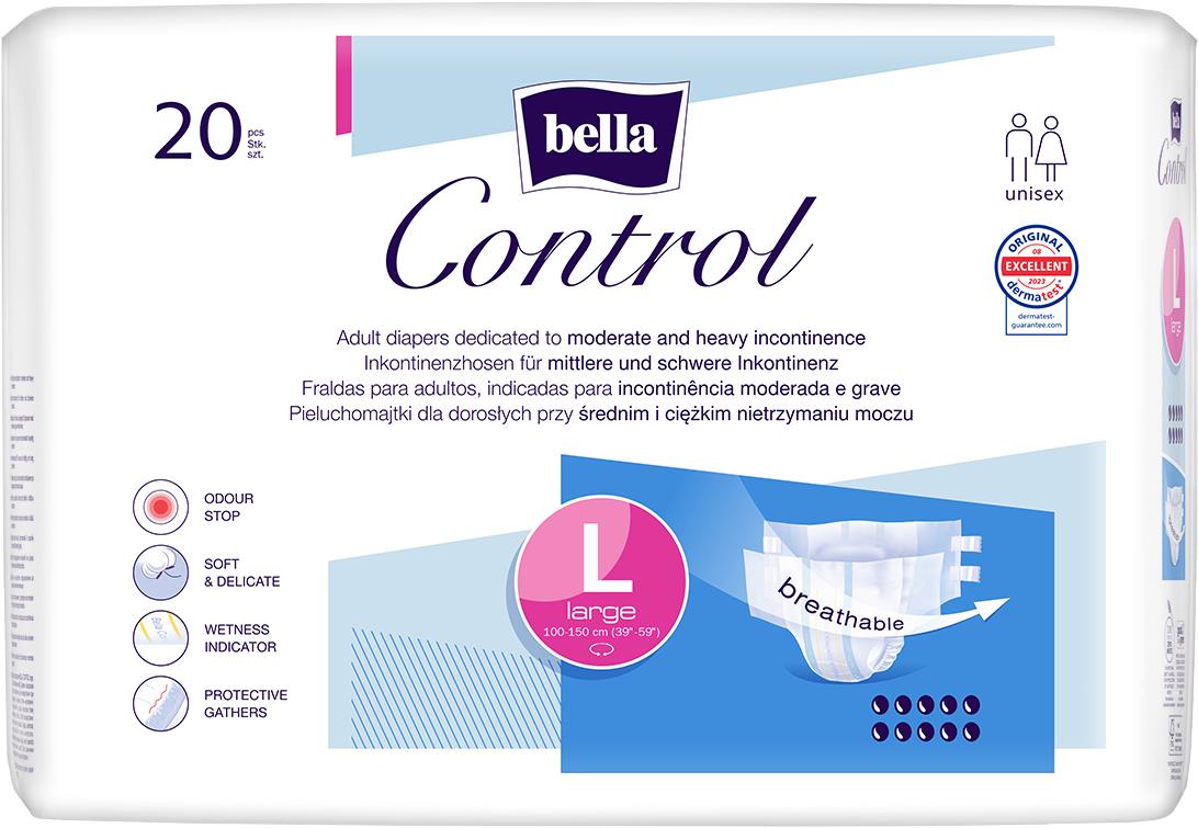 BELLA CONTROL Large Diaper 20 ks