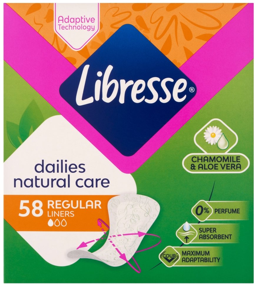 LIBRESSE Dailies Natural Care 58 ks