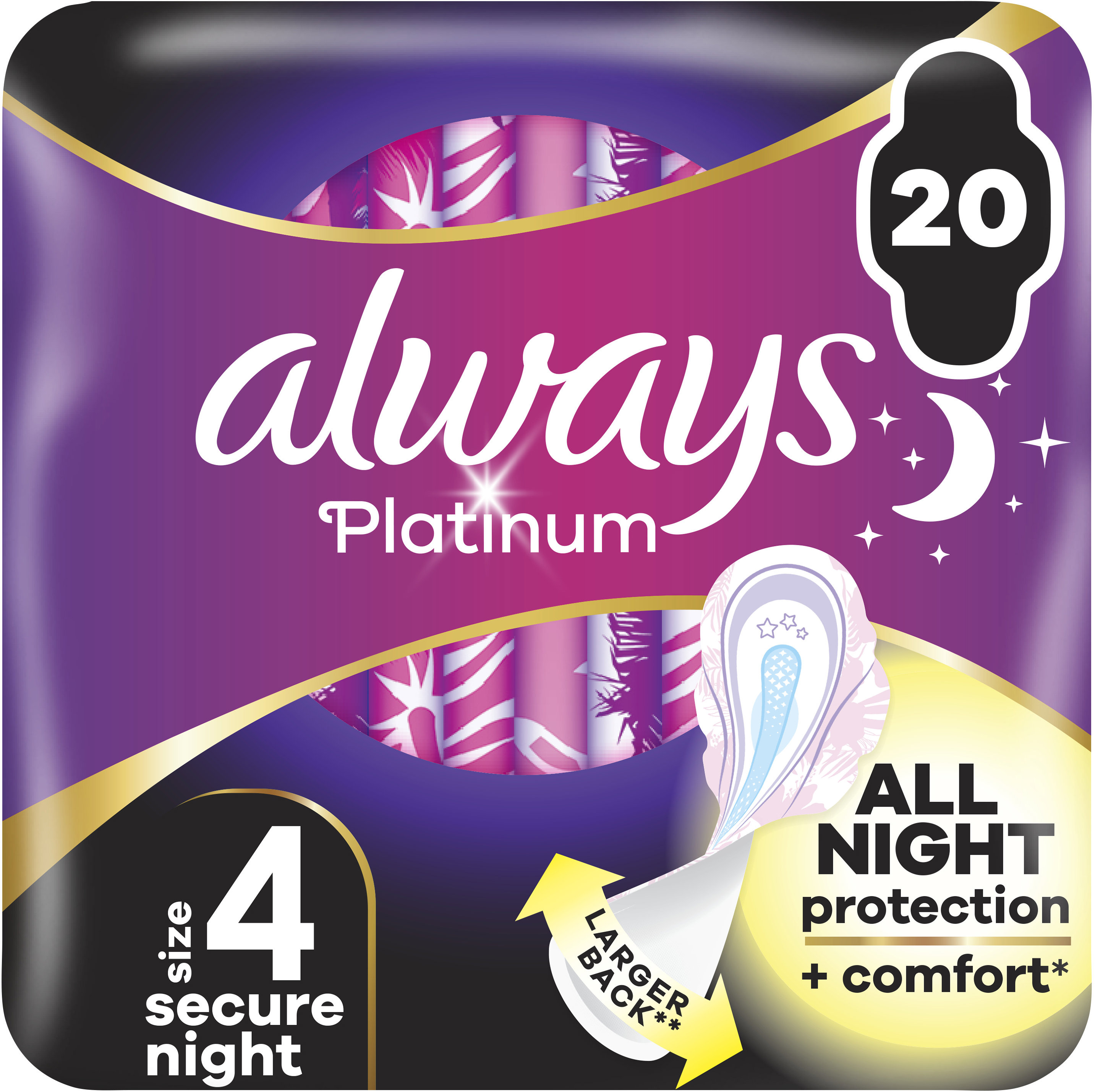 ALWAYS Platinum Secure Night 20 ks
