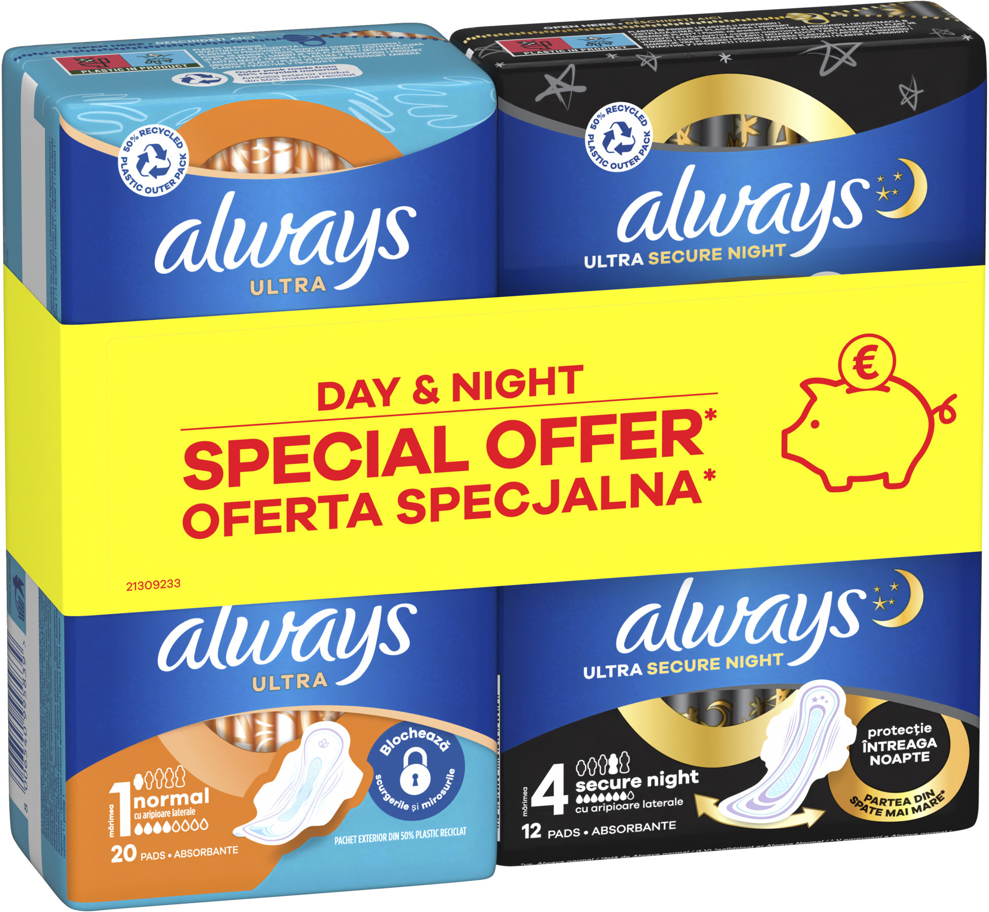 ALWAYS Ultra Night 12 ks + Normal 20 ks