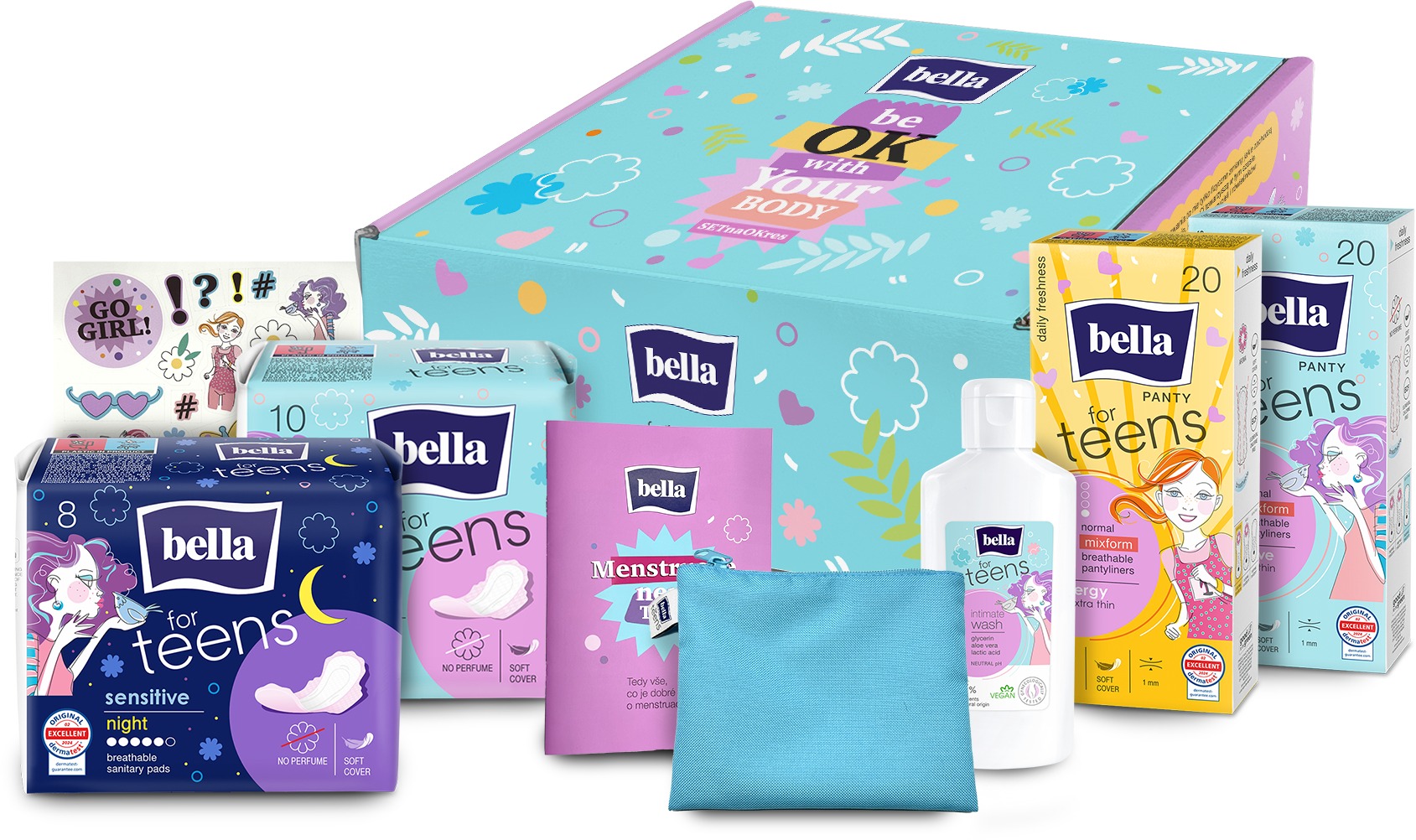 BELLA For Teens súprava na prvú menštruáciu