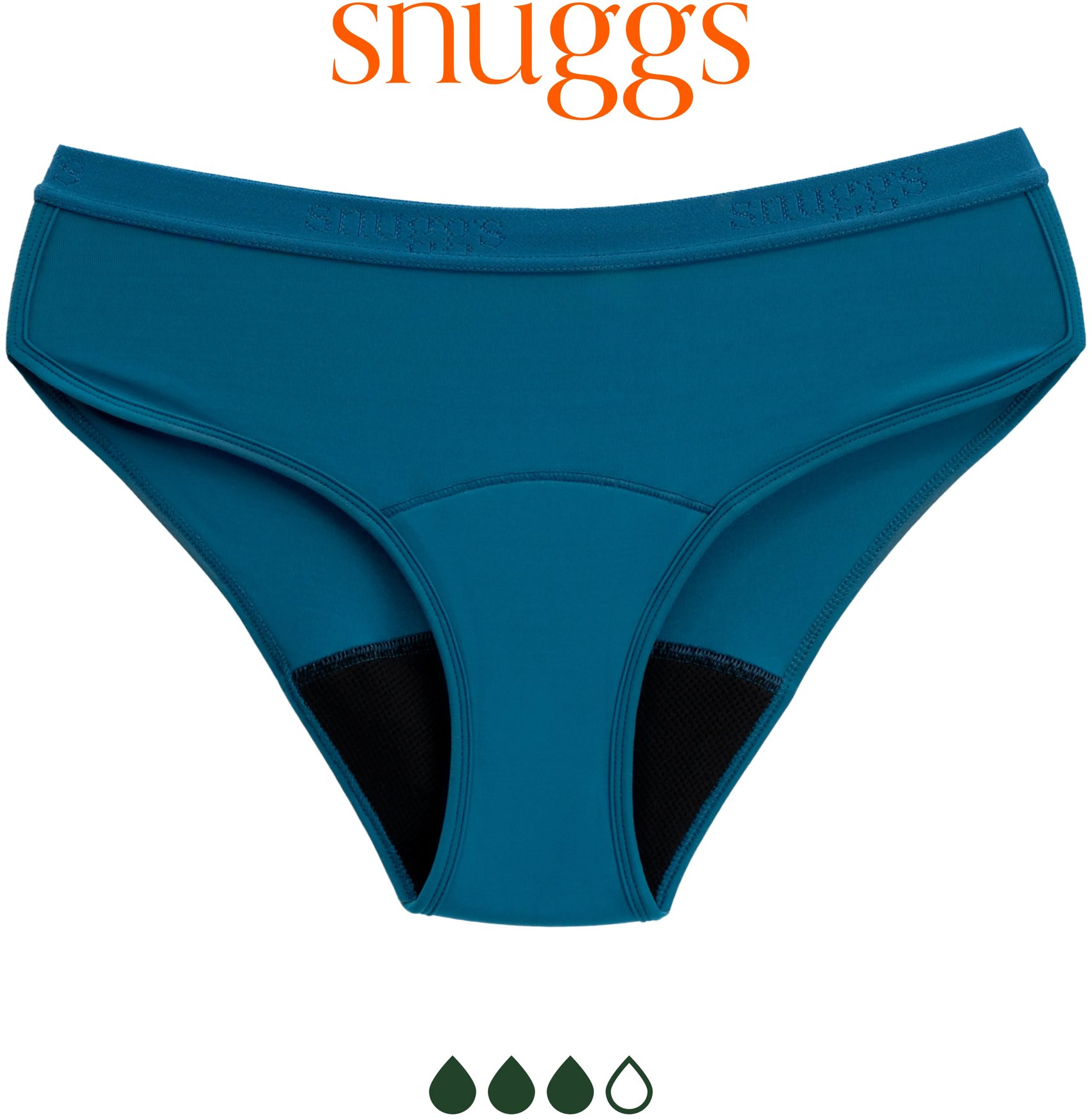 SNUGGS Active Classic Petrol na silnú menštruáciu, veľkosť L