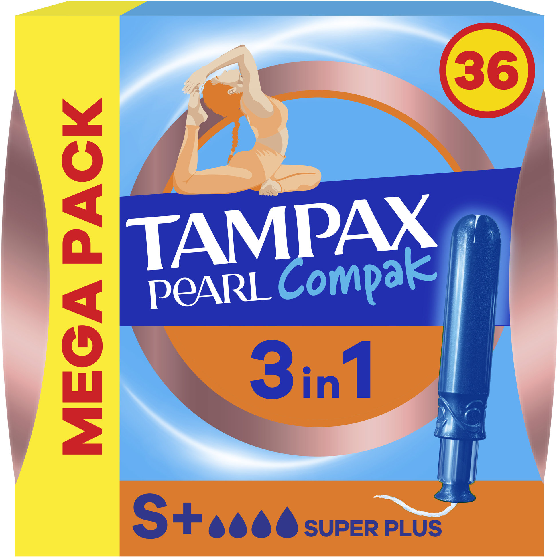 TAMPAX Compak Pear Super Plus s aplikátorom 36 ks