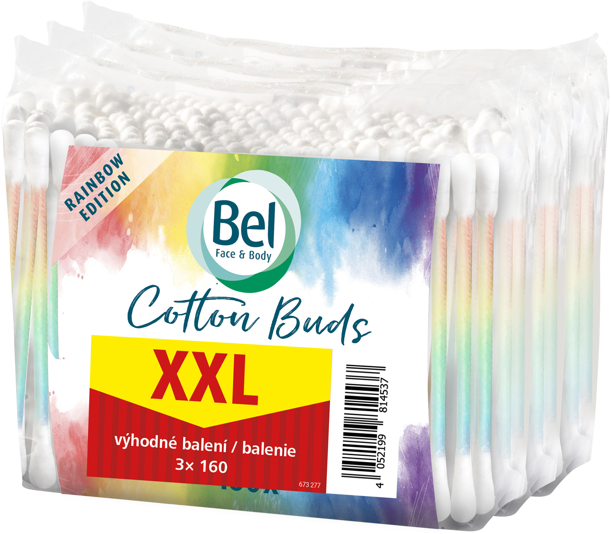 BEL Face & Body Cotton XXL pack 3× 160 ks