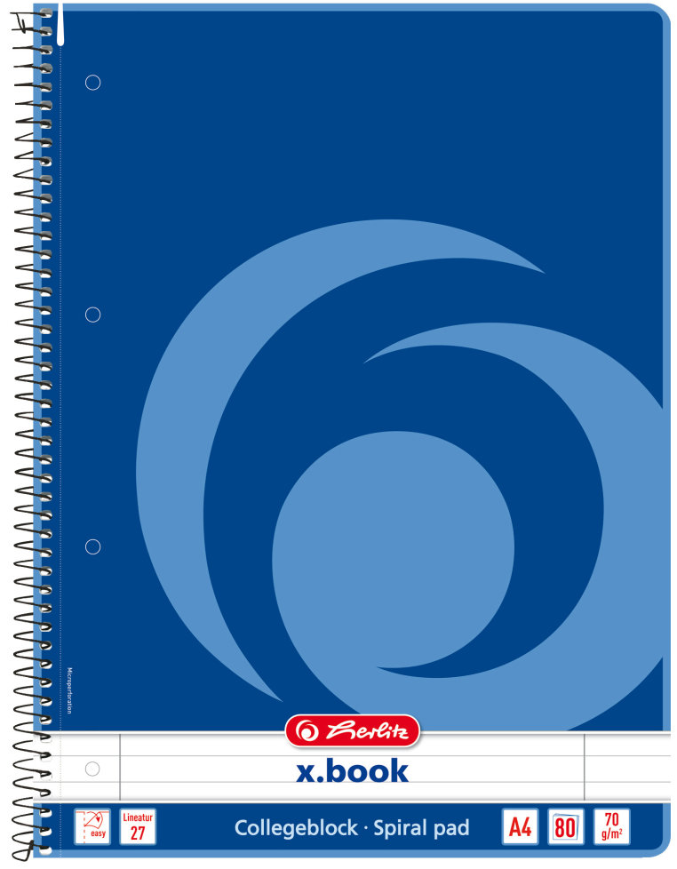 HERLITZ A4 80 listov, linajkový, 70 g/m2