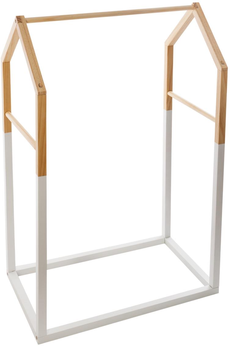 Atmosphera Detský drevený stojací vešiak, domček