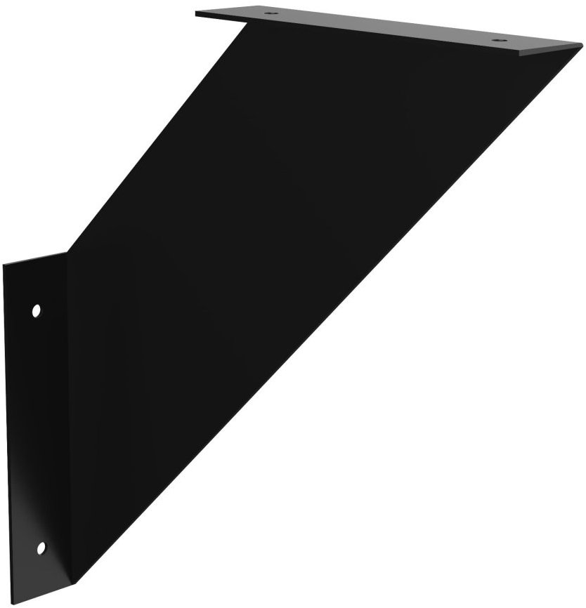 Walteco Konzole FLO, 200 × 200 mm, nosnost 15 kg, matná černá