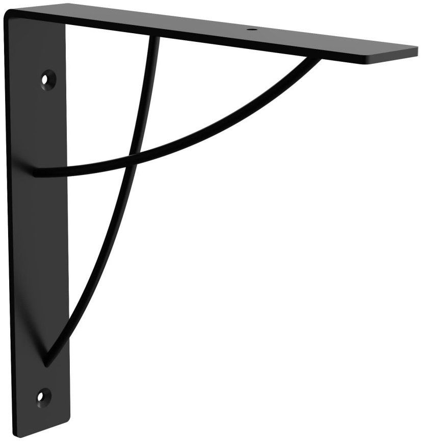 Walteco Konzole NIVO, 180 × 180 mm, nosnost 20 kg, matná černá