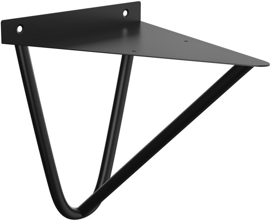Walteco Konzole WANS, 186 × 200 mm, nosnost 30 kg, matná černá