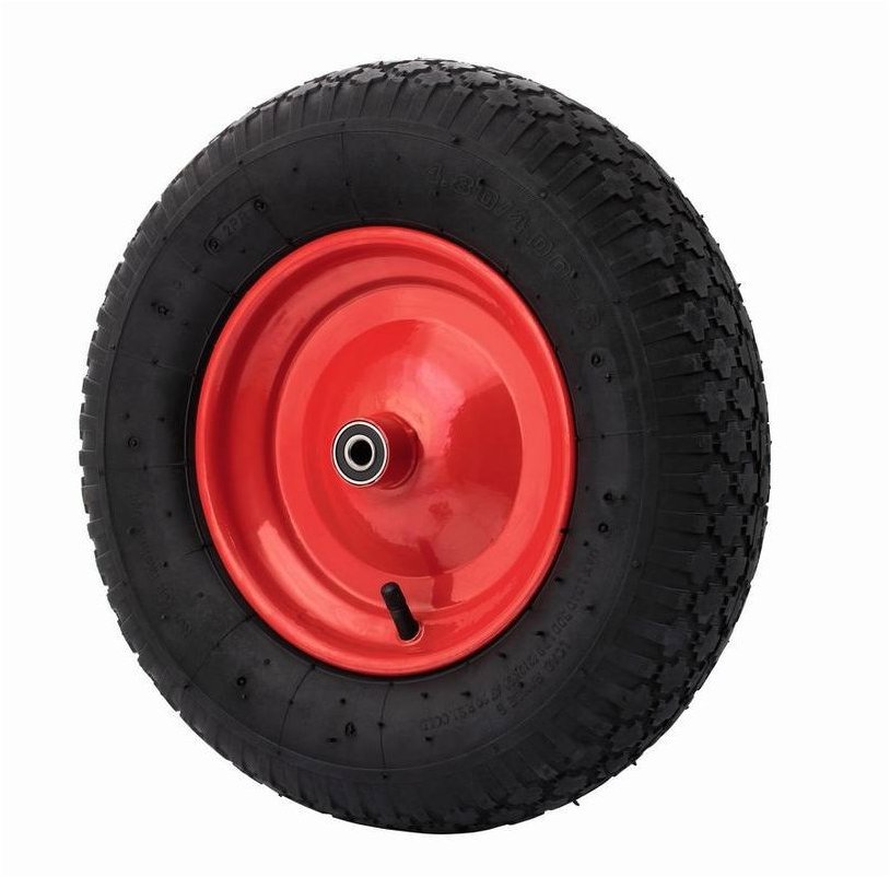 WALTECO Nafukovacie koleso, priemer 400 mm, priemer osi 12 mm, nosnosť 150 kg