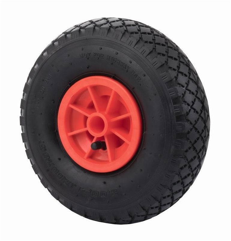 WALTECO Nafukovacie koleso, klzné ložisko, priemer 260 mm, nosnosť 150 kg