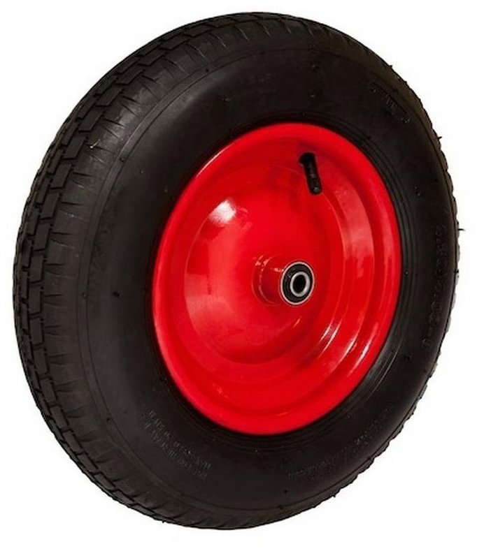 WALTECO Nafukovacie koleso, priemer 400 mm, priemer osi 20 mm, nosnosť 150 kg