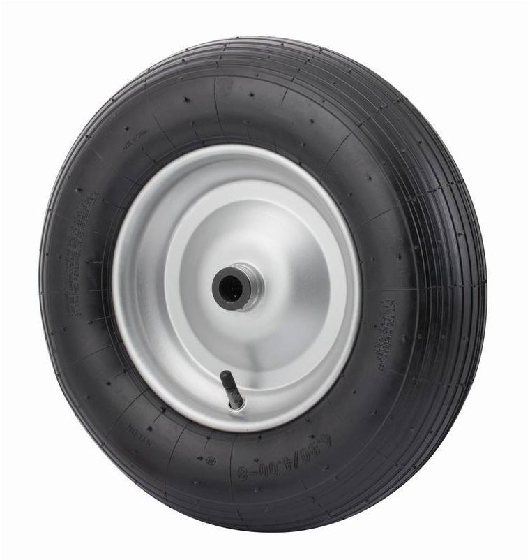 WALTECO Nafukovacie koleso, priemer 400 mm, priemer osi 20 mm, nosnosť 200 kg