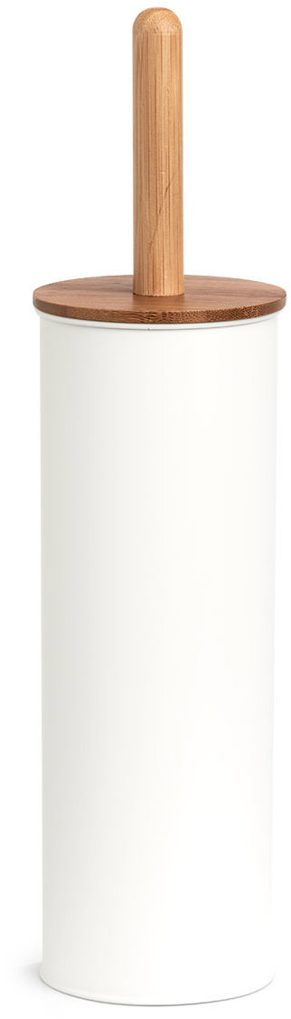 ZELLER WC Štetka biela, bambus 10 × 38,4 cm
