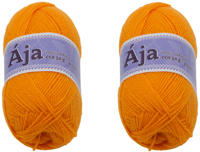 BELLATEX SET 2 ks Priadza Ája NGM 50 g, 930 oranžová