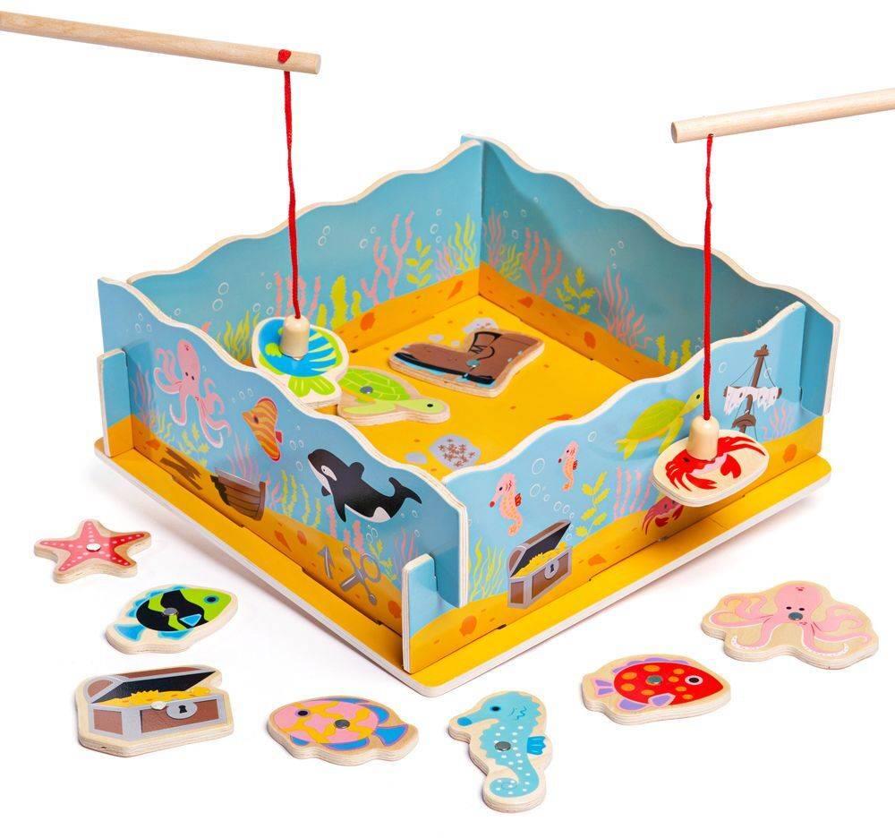 Bigjigs Toys Magnetické chytanie rybičiek