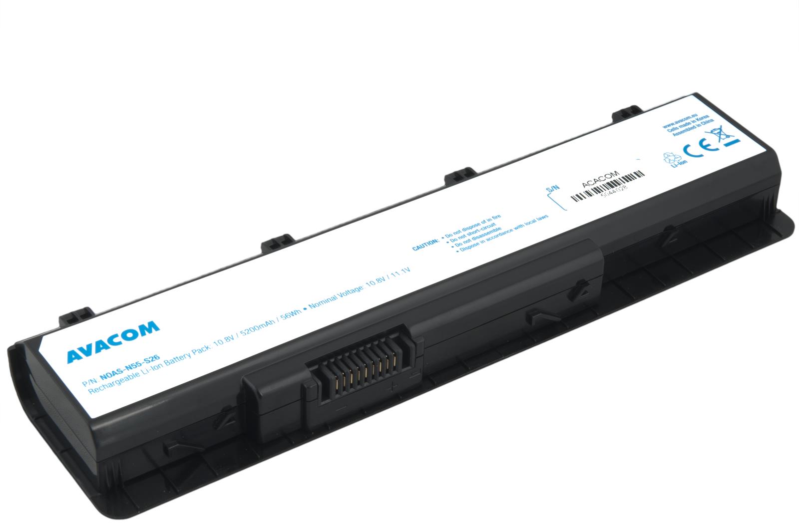 AVACOM pre Asus N55, N45, N75 series Li-ion 11.1V 5200mAh/58Wh