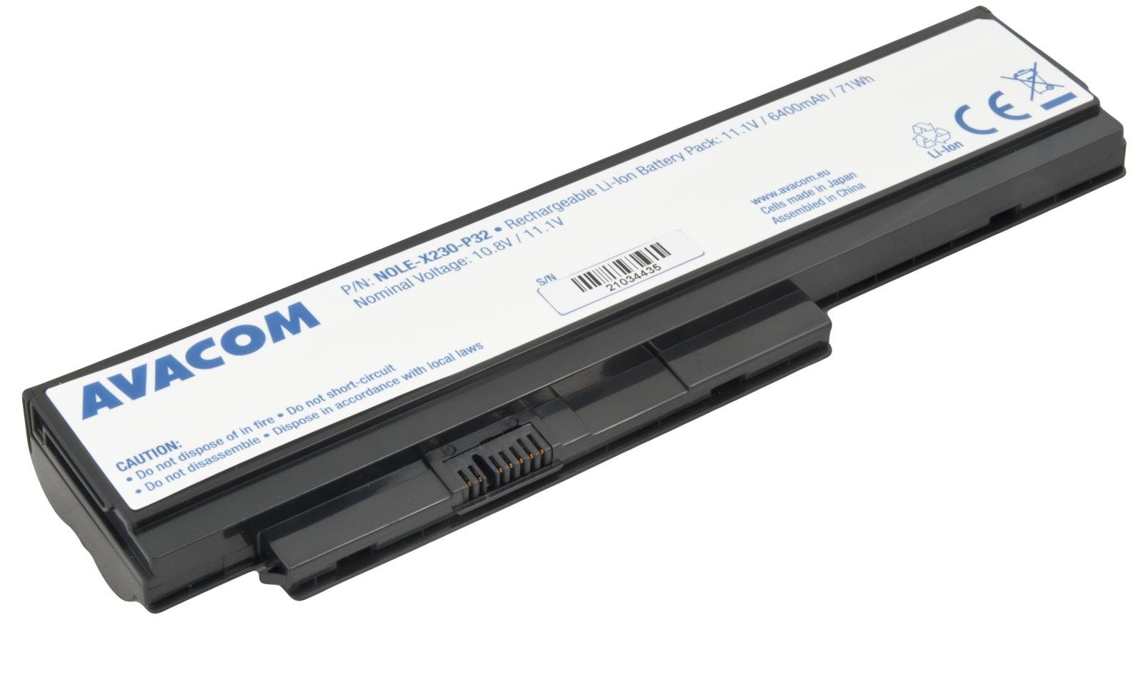 AVACOM pre Lenovo ThinkPad X230 Li-Ion 11,1 V 6400 mAh 71 Wh