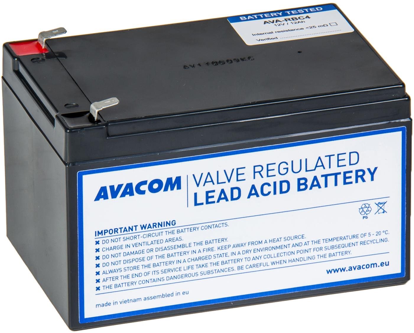 Avacom náhrada za RBC4 - batéria na UPS