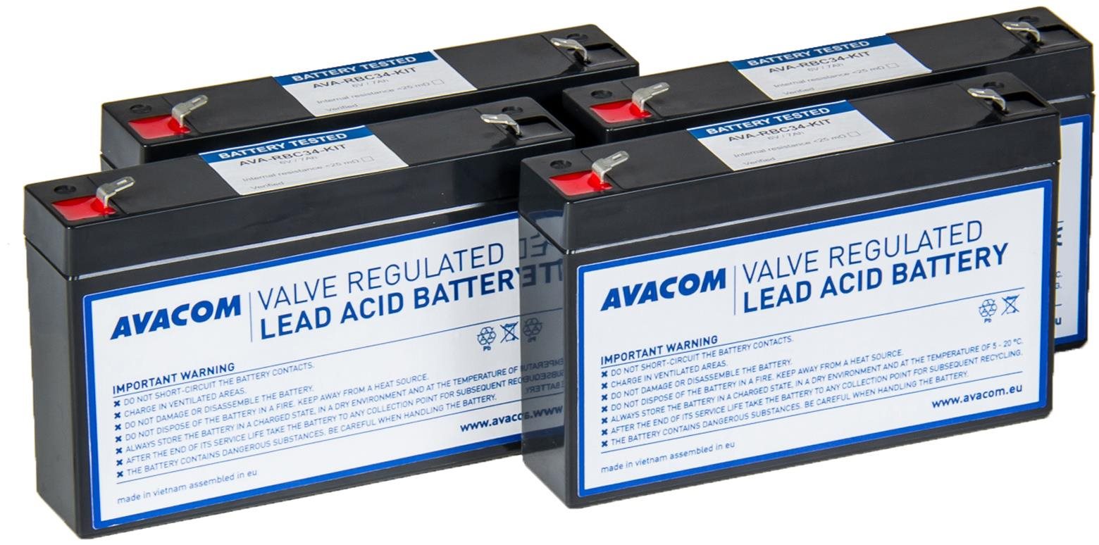 Avacom RBC34 - kit pre renováciu batérie (4 ks batérií)
