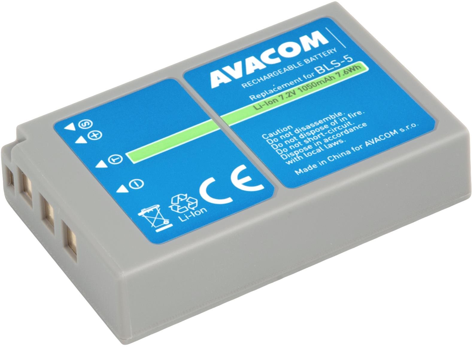 Avacom za Olympus BLS-5, BLS-50 Li-Ion 7,2 V 1050 mAh 7,6 Wh