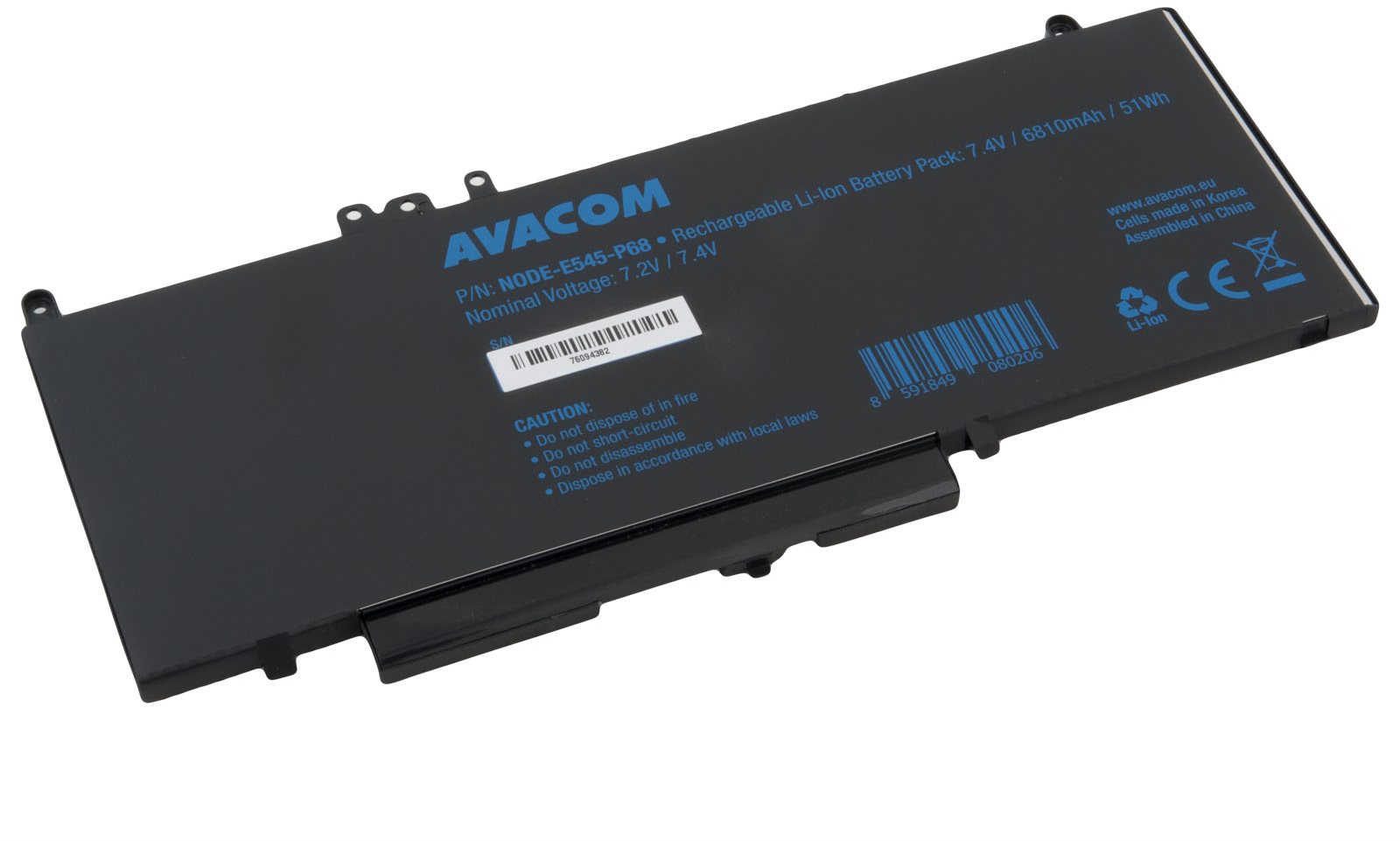 AVACOM pre Dell Latitude E5450 Li-Pol 7,4 V, 6810 mAh, 51 Wh