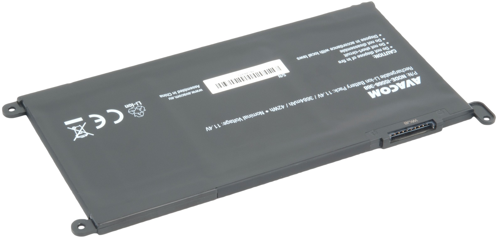 Avacom pre Dell Inspiron 15 5568/13 5368 Li-Ion 11,4 V 3684 mAh 42 Wh