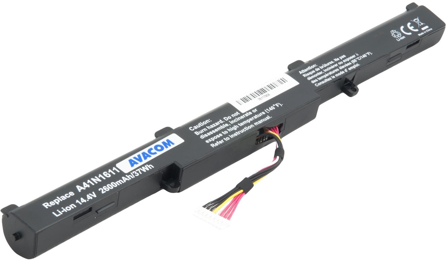 AVACOM pre Asus G553, GL753, N552 Li-Ion 14,4 V 2600 mAh 37 Wh