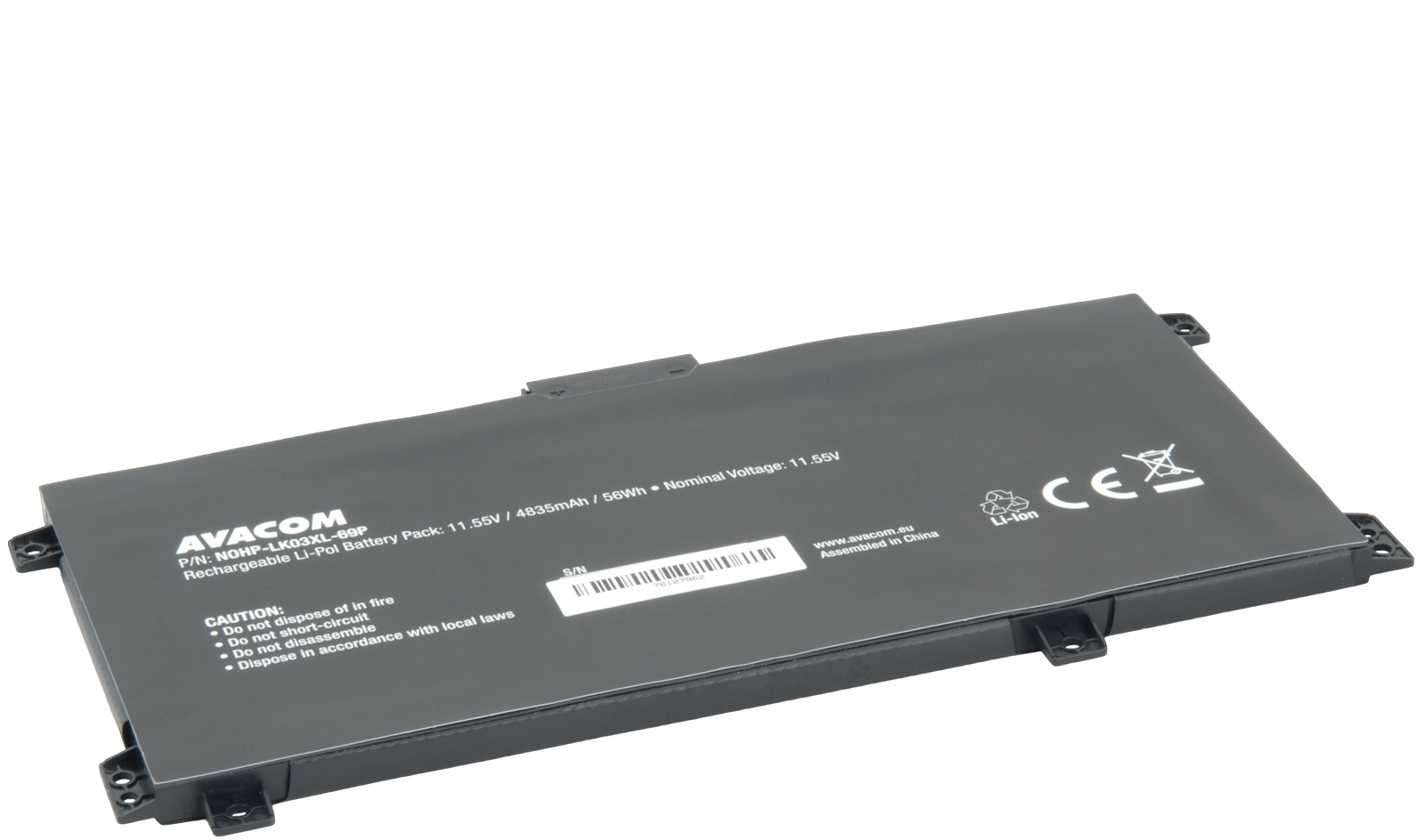 AVACOM LK03XL pre HP Envy X360 15-bp, 16-cn, Envy 17-ce series Li-Pol 11,55 V 4 835 mAh