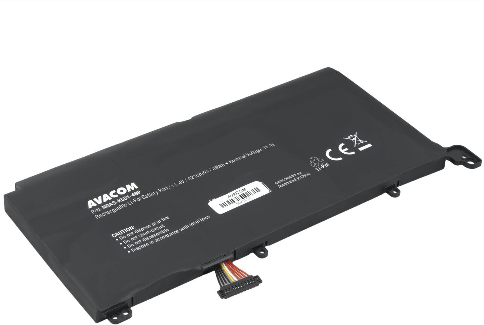 AVACOM Asus S551LA S551LB S551LN K551 Li-Pol 11,4 V 4210 mAh 48 Wh