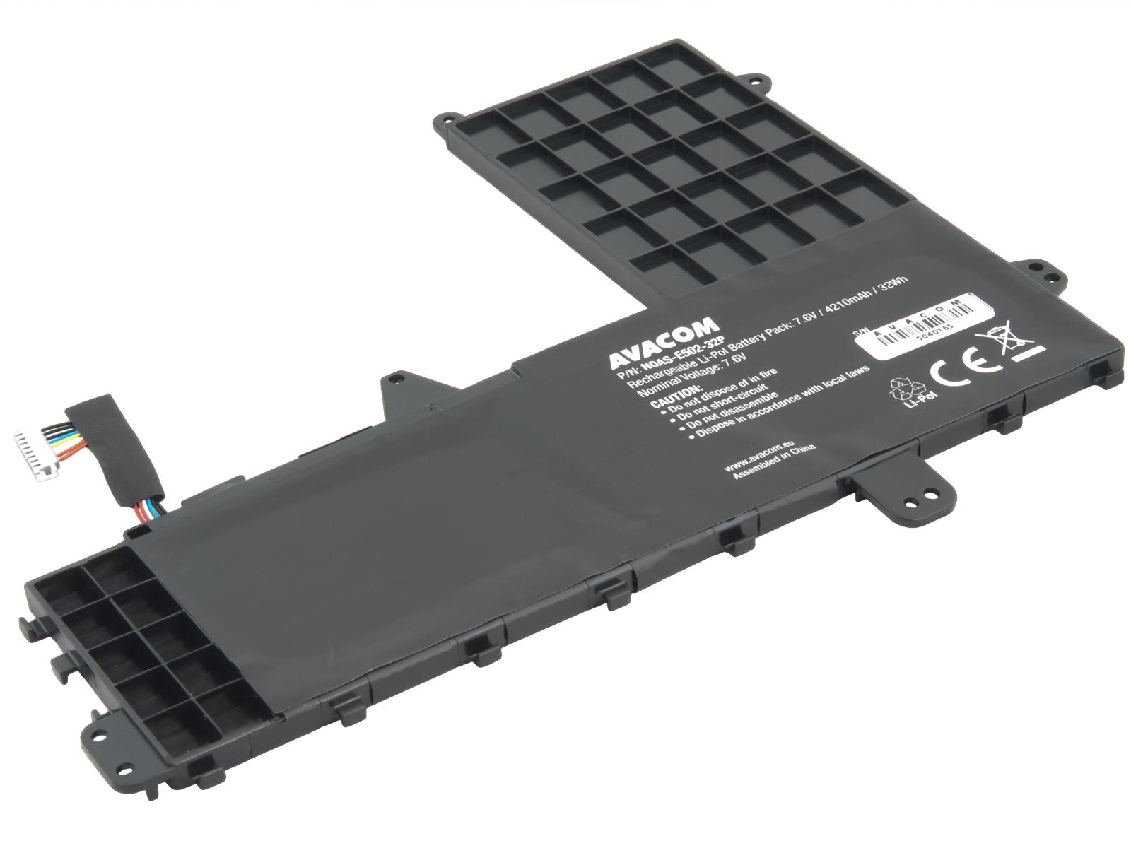 Avacom pro Asus EeeBook E502NA, X502CA Li-Pol 7,6 V 4210 mAh 32 Wh